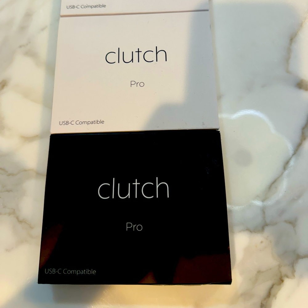 Clutch Pro USB-C Compatible
Brand new White and Black!!